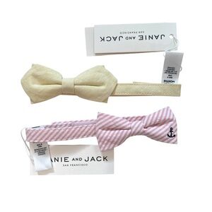 Janie and Jack boys Spring Easter bow tie bundle 0 to 24 months NWT